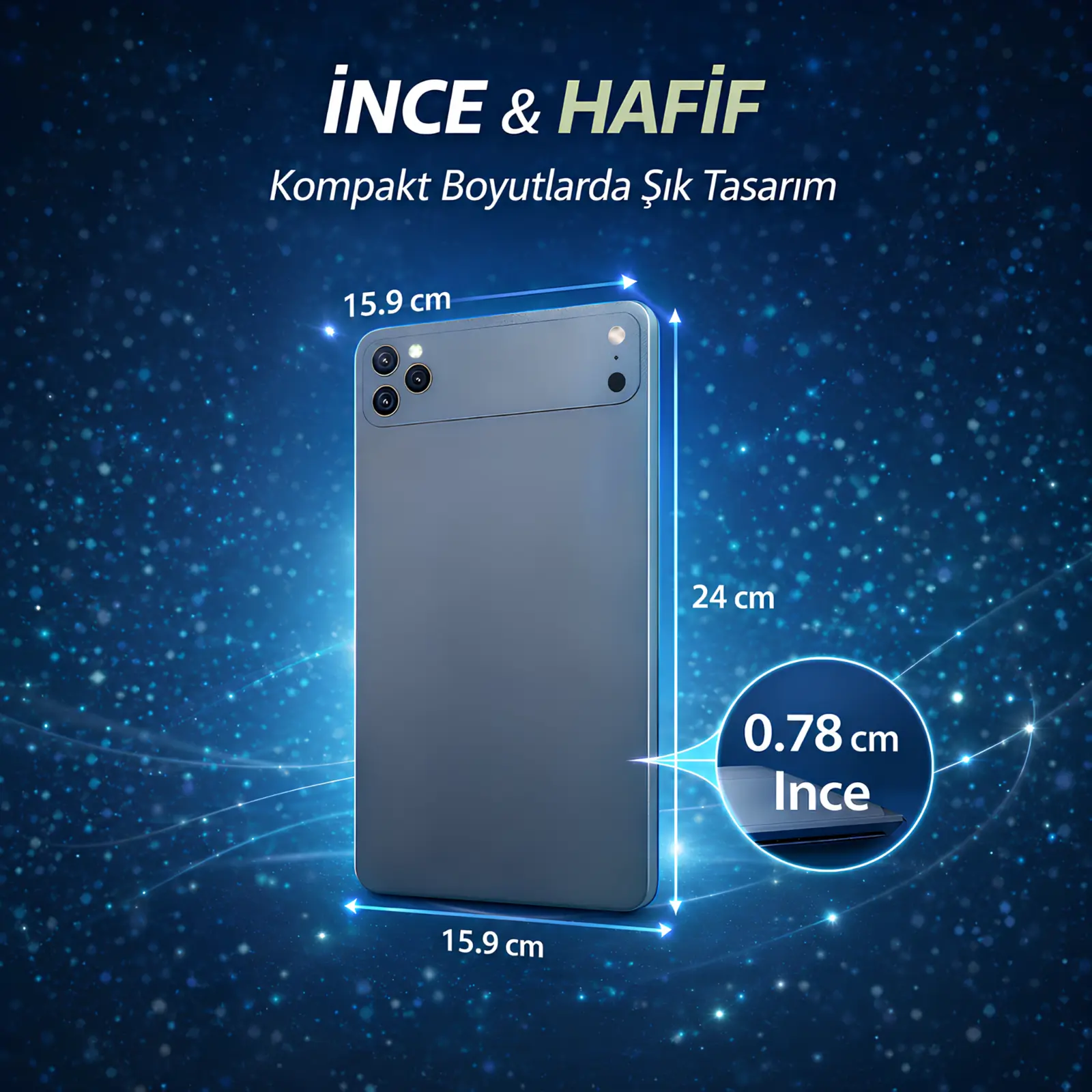 İnce ve hafif tablet tasarımı